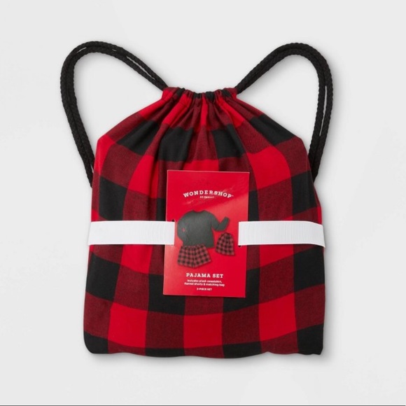 Women’s Plaid 3pc Backpack and Pajama Set - Picture 2 of 4